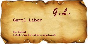 Gertl Libor névjegykártya